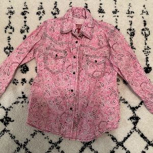 Girls western button up